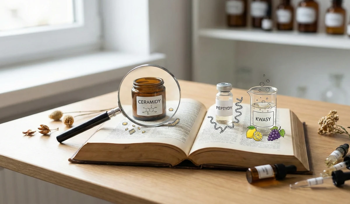 Ceramidy, peptydy i kwasy – praktyczny słownik składników aktywnych w pielęgnacji