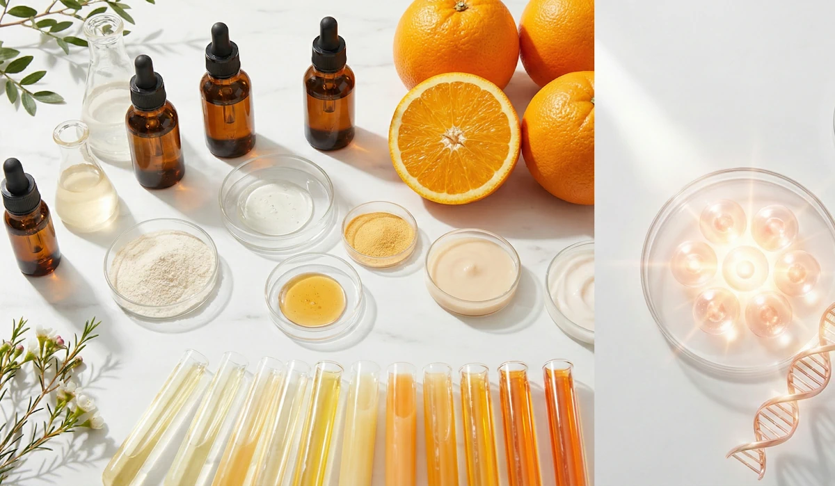 Witamina C w pielęgnacji: formy, stężenia, efekty i hybrydowe podejście